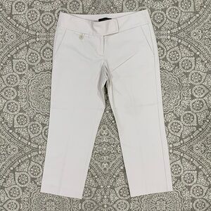 TALBOTS Cream Twill Cropped Pants 4 Petite
